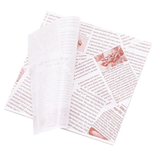 Parchment Greaseproof Paper Food Customized Printing and Logo Food Wrap Paper