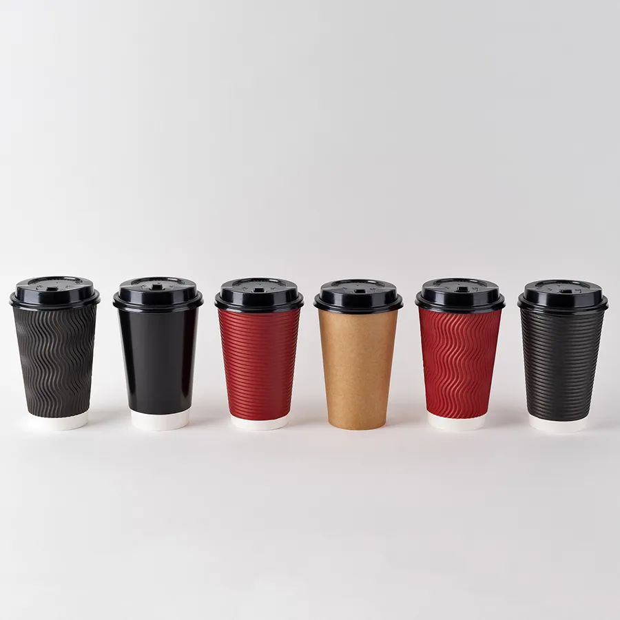 Wholesale Paper Cup Single Wall Custom Kraft Paper Cups Disposable Hot Drink Paper Coffee Cup with Lid