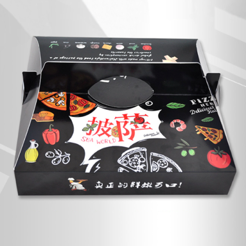 Hot Selling Custom Printed Pizza Box Pizza Box with Handle Wholesale Commercial Custom Size