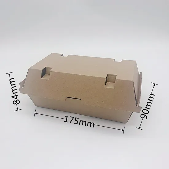 Disposable Foldable Hamburger Food Packaging Box Take out Packaging Box Customized
