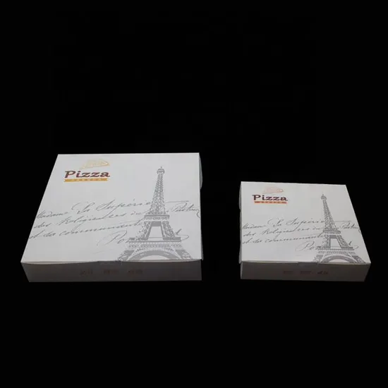 Wholesale Custom Printed Logo Pizza Flute Corrugated Carton Box Recyclable Food Packaging Available Different Sizes Pizza Box