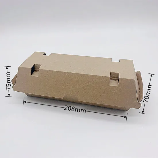 Disposable Foldable Hamburger Food Packaging Box Take out Packaging Box Customized