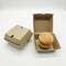 Wholesale Kraft Box Custom Print Kraft Paper Fast Food Fried Box for Hamburger Hamburger Boxes Packing Box