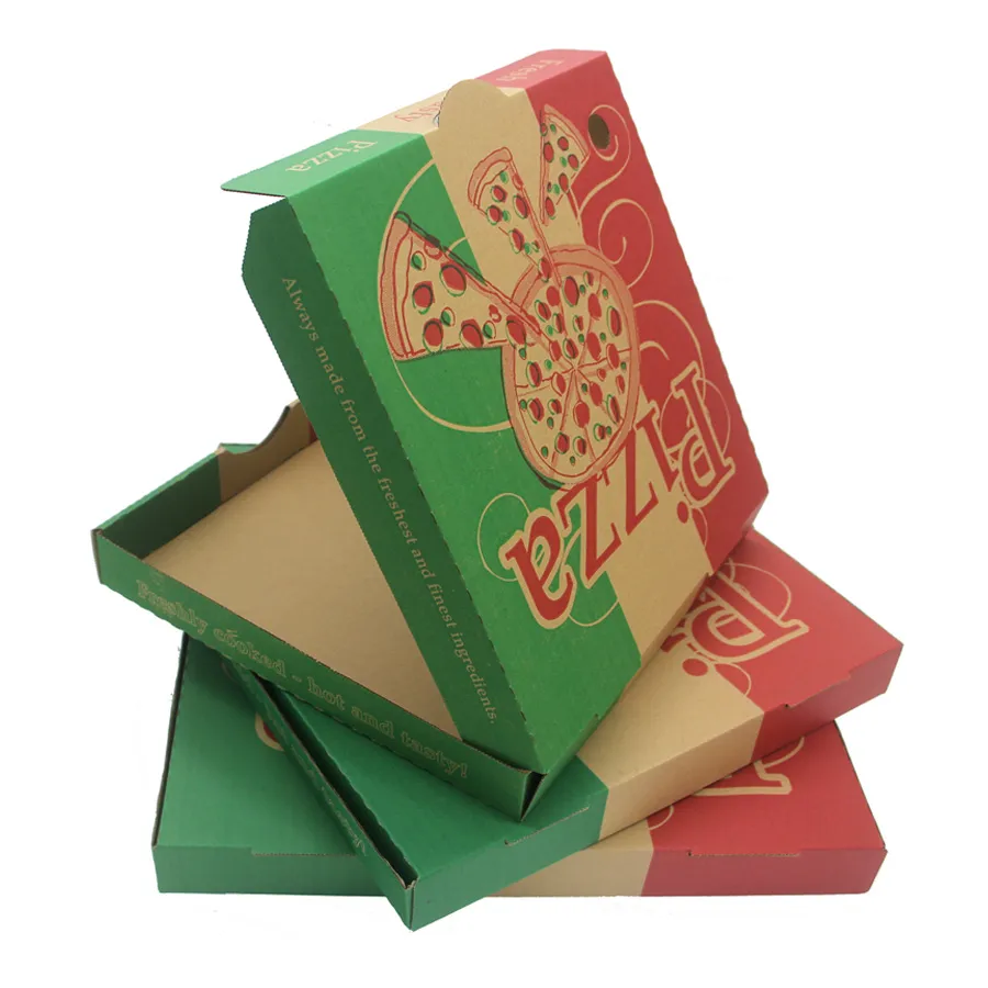 Wholesale Factory Biodegradable Pizza Cardboard Custom Logo Size Printed Pizza Box
