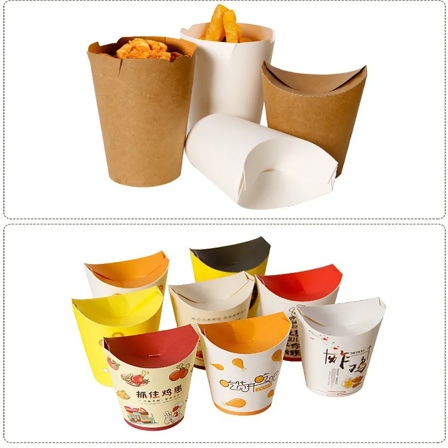 Custom Burger and Chips Paper Packaging Box Burger Fries Paper Box Cheap Burger Box Custom
