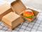 Custom Corrugated Burger Box Paper Clamshell Burge Cardboard Box Burger Takeaway Packaging