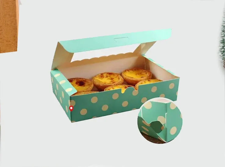 Exquisite Disposable Recyclable Kraft Paper Cake Box Donut Paper Packaging Box