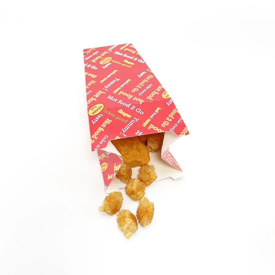 Custom Printed Eco-Friendly Popcorn Box Fried Chicken Packaging Boxes Factory Cheap Custom Shape Recyclable Paper Chip Box