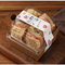Custom Kraft Paper Sandwich Box Custom Logo Slice Cake &Sandwich Packaging Box with Pet Lid