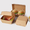 Wholesale Biodegradable Paper Box for Burger Clamshell Burger Box Disposable Custom Kraft Boxes for Burger