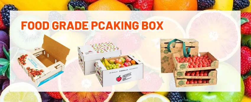 Biodegradable Corrugated Shipping Box Apple Fruit Paper Packing Box