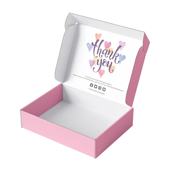 Custom Eco-Friendly Colorful Pink Orange Green Black Corrugated Boxes Mailer Box Present Box Bakery Cake Box