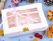 Biodegradable Customized Size Cake Paper Boxes Cup Cake Box with Window for Baking Cake Shop Box