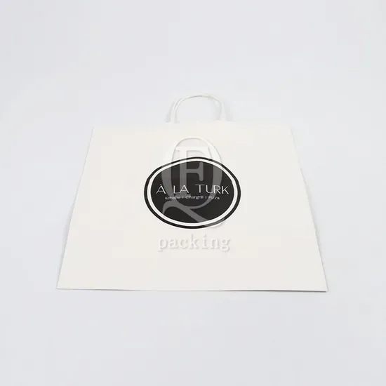 Good Breathability Naturally Degradable Customized Wine Paper Shopping Bag for Gift Packaging