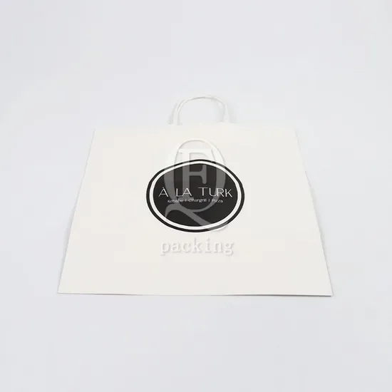 Good Breathability Naturally Degradable Customized Wine Paper Shopping Bag for Gift Packaging