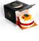 Wholesale Custom Simple Square Birthday Cake Paper Cake Box Black with Handle Recyclable