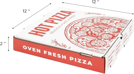 Wholesale Pizza Box Cheap Paper Take Away Pizza Box Manufacturers Custom Logo Printed Pizza Box