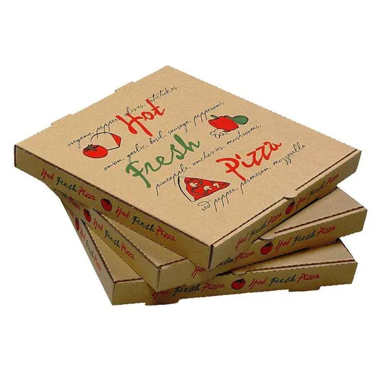 Wholesale Custom Biodigradable Kraft Boxes Custom Pizza Boxes Take Away Pizza Box