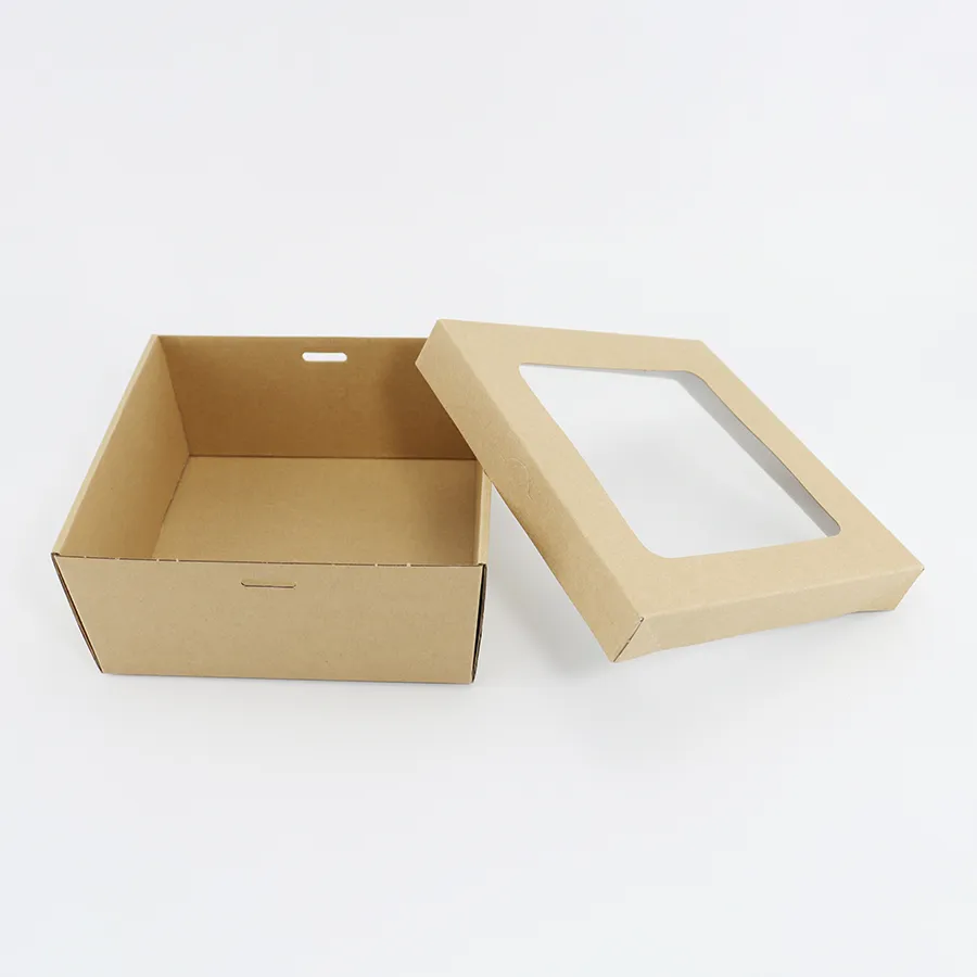 Eco Friendly Square Mini Cake Box Food Grade Biodegradable Packaging Boxes Custom Logo