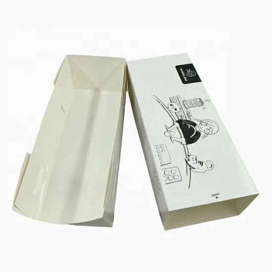 Customized Food Packaging Custom Paper Packaging Fast Food Box Hot Dog Paper Holder
