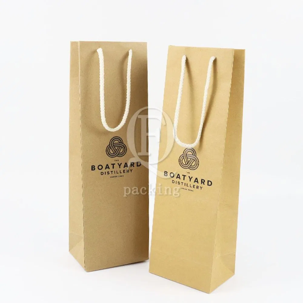 Foldable Bottom Self-Adhesive Closure Packaging Paper Bag for Coffee Shops and Teahouses