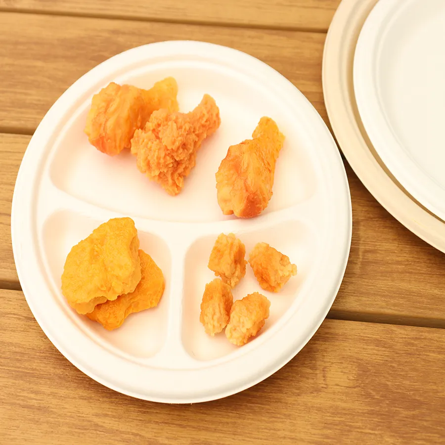 Factory Direct Sale Eco-Friendly Bagasse Tray Food Tray Biodegradable Food Tray