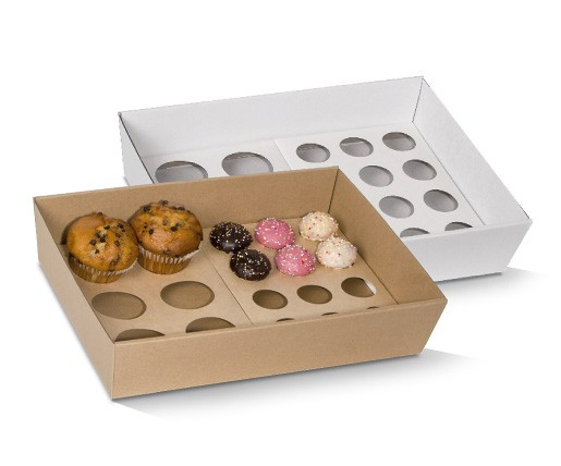 White Paper Bakery Box Square Cardboard Disposable Packaging Cake Box with Window