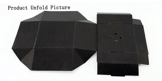 Factoryfree Corrugated Hamburger Box Black Clamshell Paper Burger Box Takeaway Delivery