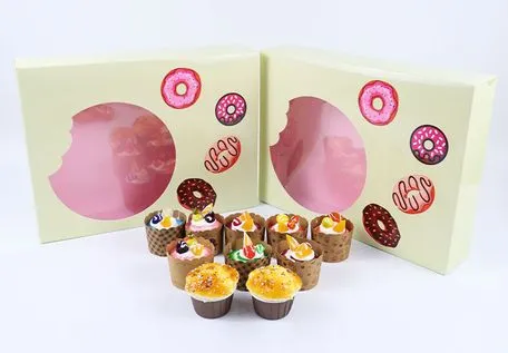 Exquisite High-Quality Printing Customized Packaging Square Cake Box for Club Celebration
