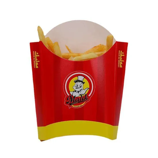 Custom Printed Logo Takeaway Packaging French Fries Cup