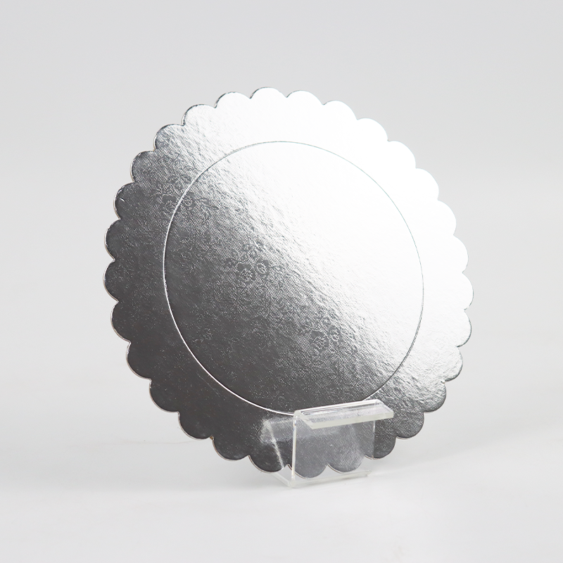 Cheap Customized Disposable Gold Silver Paper Plate Cake Board Tray Fancy Cardboard Square Round Circle Cake Tray