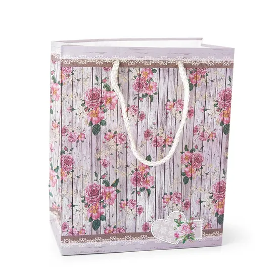 Factory Wholesale Custom Eco-Friendly Twist Handle Luxury Packaging Shopping Gift Paper Bag