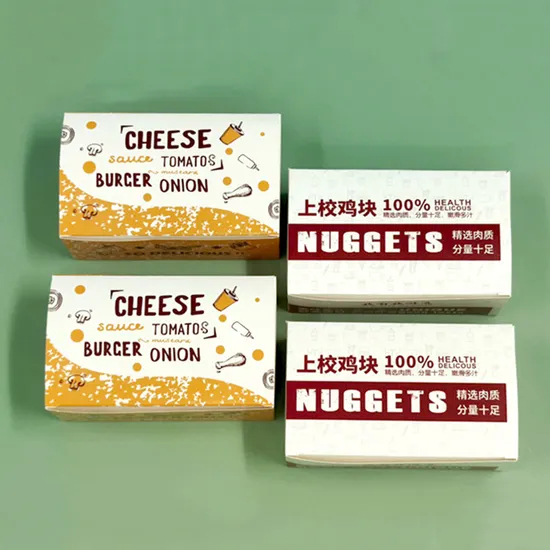 Wholesale Custom Food Grade Disposable Fried Chicken Packaging Container Burger Fried Chicken Wings Chicken Bucket Container Snack Cardboard Chicken Nugget Box