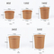 Wholesale Food Grade Disposable Eco-Friendly Customized Printing PE Coating Soup Cup Kraft Cardboard Paper Salad Food Packaging Bowl with Pet Lid