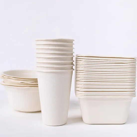 Cheap Wholesale Disposable Food Grade Eco-Friendly Customized Printing Kraft Paper Bagasse Food Salad Packaging Container Bowl Coating Soup Cup with Lid