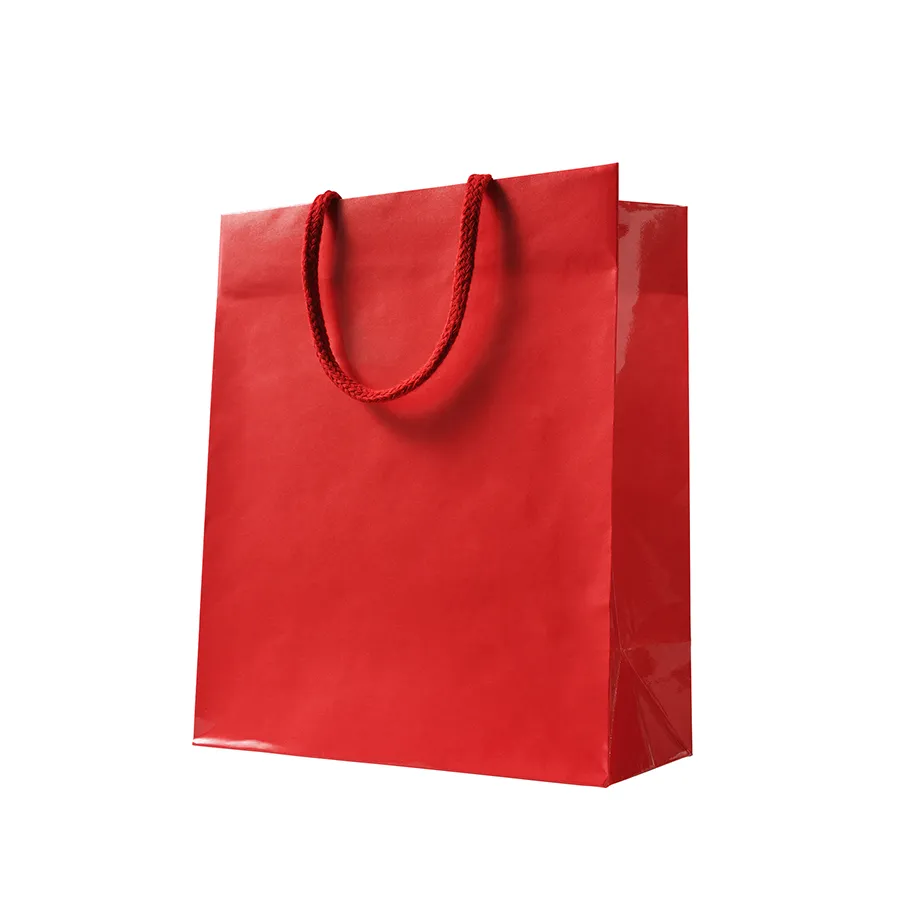 Wholesale Custom Print Luxury Degradable Packaging Shopping Gift Kraft Cardboard Paper Bag with Handle