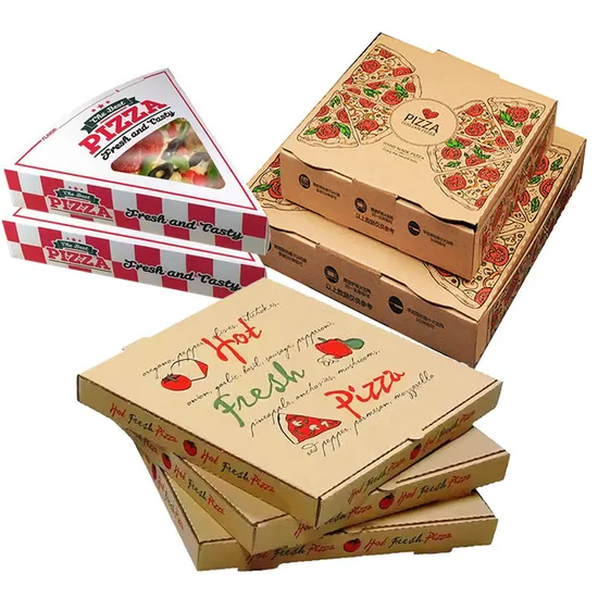 Cheap Wholesale Customized Recyclable Corrugated Paper Pizza Box for Packing