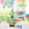 Factory Biodegradable Paper Cake Packaging White Kraft Paper Box with Handle Fancy Eco-Friendly Cardboard Cake Box