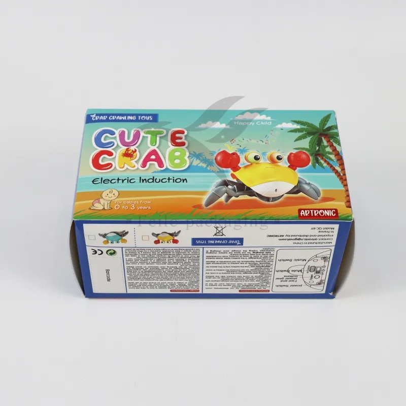 Factory Wholesale Custom Size Loge Transparent Window Cardboard Kraft Paper Luxury Degradable Eco-Friendly Packaging Toy Box