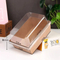 Disposable Single Sandwich Box with Window Recycle Bio-Degradable Kraft Sandwich Box
