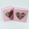 Custom Logo Size Food Paper Packaging Square Birthday Cake Box White Handle Clear Weddingtransparent Cake Box with Window