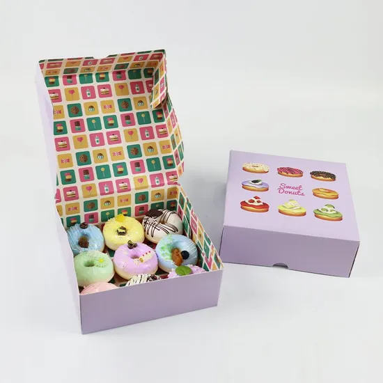 Brown Kraft Paper Food Grade Cake Box Pastry Box with Clear Window Paper Packaging Box