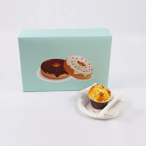 Factory Cheap Wholesale Custom Luxury Takeaway Food Grade Sweet Pastry Dessert Cookies Donut Packaging Box