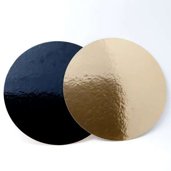Factory Wholesale Disposable Food Grade Fancy Corrugated Birthday Cake Boards Base Customized Size Gold Silver Black Birthday Cake Tray