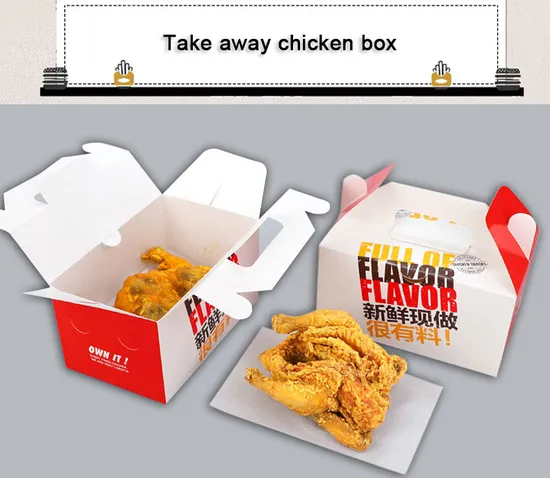 Factory Customized Food Grade Disposable Paper Cone Shape Fried Chips Chicken Wing Nugget Potato Stick Fast Food Meal Egg Waffle Packaging Paper Snack Box