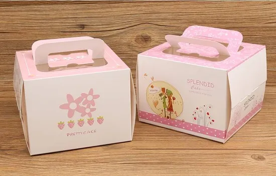 Factory Cheap Custom Printed Logo Luxury Multi-Color Food Grade Eco-Friendly Safe Doughnut Wholesale Disposable Bakery Packaging Cake Box