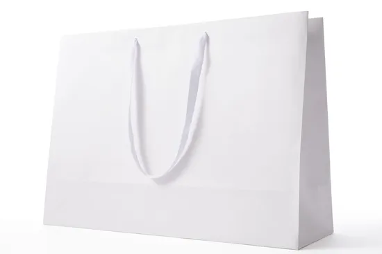 Wholesale Custom Printing Luxury Personalized Beautiful Reusable Degradable Eco-Friendly Carrier Shopping Gift Kraft White Card Paper Bag with Portable Handle