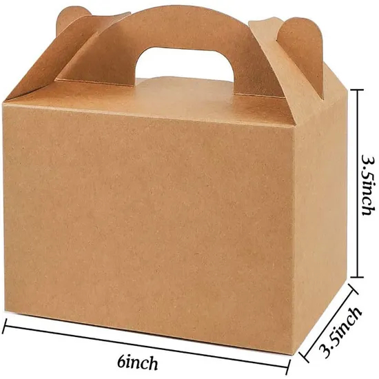 Folding Window Drawer Packaging Kraft Paper Gift Box Tea Dessert Food Biscuit Cookies Bread Pizza Pie Cake Box