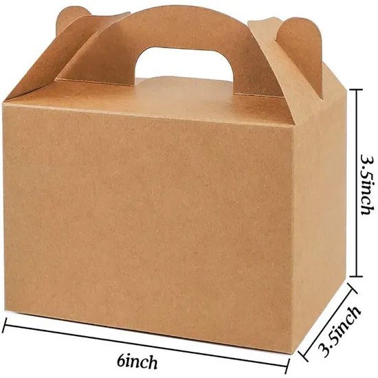 Folding Window Drawer Packaging Kraft Paper Gift Box Tea Dessert Food Biscuit Cookies Bread Pizza Pie Cake Box