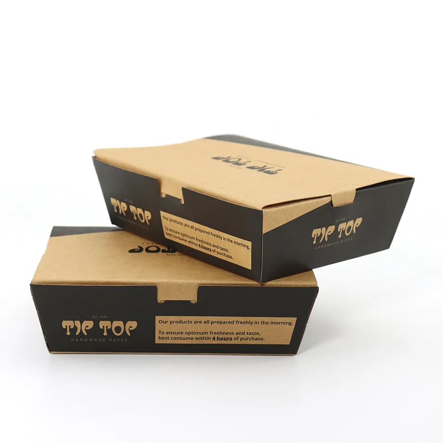 6inch Biodegradable Packing Cake Food Gift Brown Cardboard Paper Box with Custom Logo